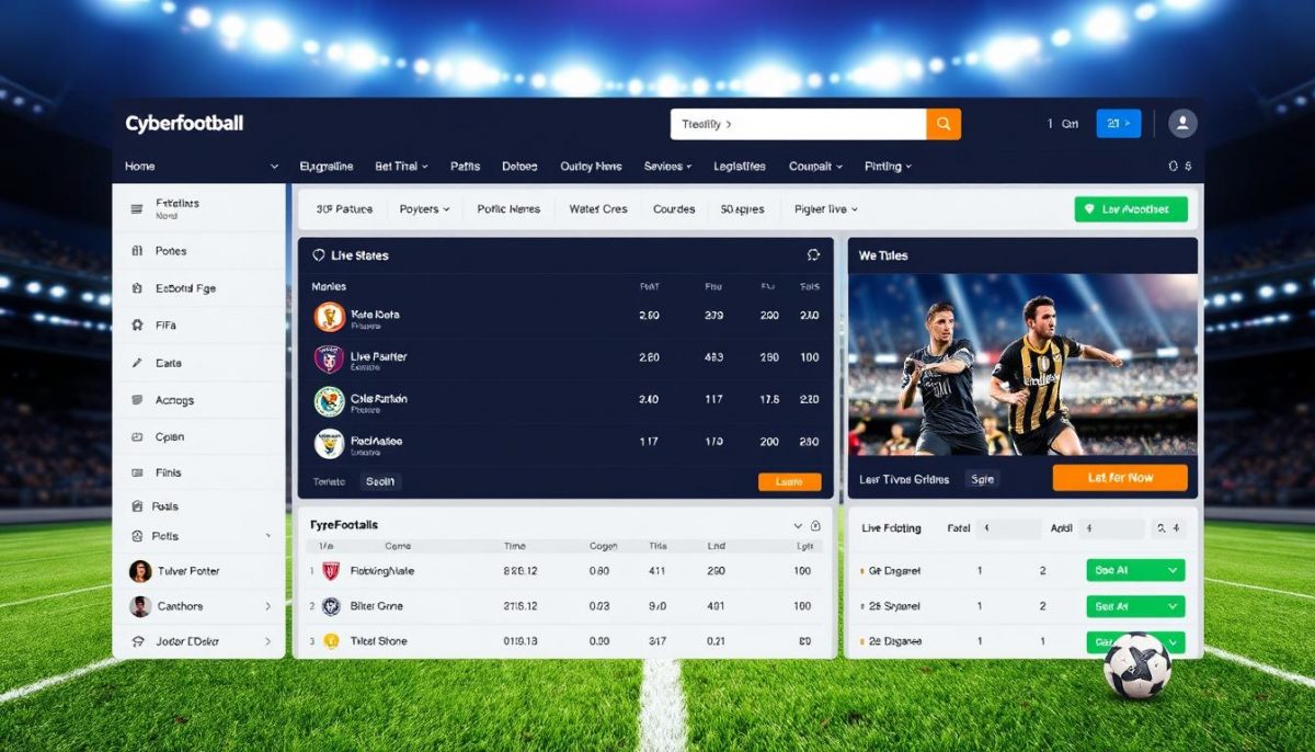 Интерфейс букмекерской платформы со ставками на киберфутбол EA FIFA Интерфейс букмекерской платформы со ставками на киберфутбол EA FIFA