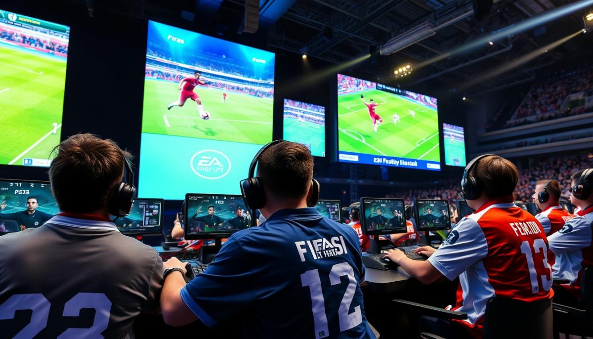 Киберфутбол EA FIFA турнир с профессиональными игроками за консолями Киберфутбол EA FIFA турнир с профессиональными игроками за консолями